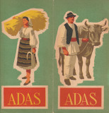 1962 Pliant de asigurare ADAS pentru tarani cooperatori, grafica originala