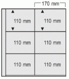 Folii Carti Postale pentru Album de Lux cu buzunare de 110 x 170 mm Bej