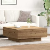 VidaXL Masă de cafea stejar artizanal 80 x 80 x 31 cm Lemn compozit