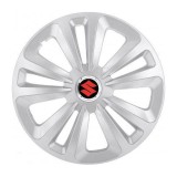 Set 4 Capace Roti Terra Gri R14, pentru Suzuki