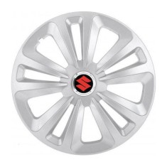 Set 4 Capace Roti Terra Gri R16, pentru Suzuki