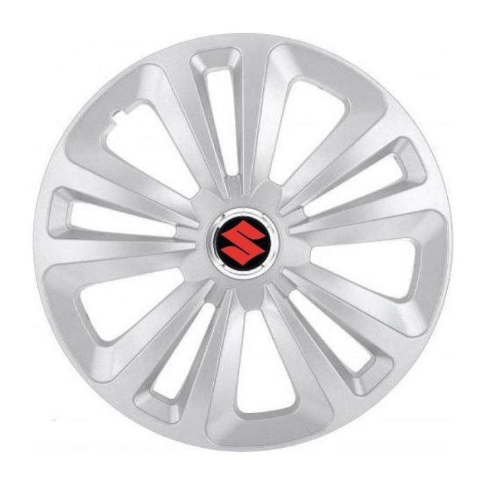Set 4 Capace Roti Terra Gri R15 pentru Suzuki