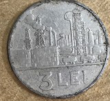 MNDRO0001 Monedă 3 Lei 1963 - Republica Populară Rom&acirc;nă (RPR) - Combinat Petrochimic