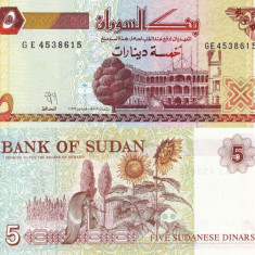 SUDAN 5 pounds 1993 UNC!!!