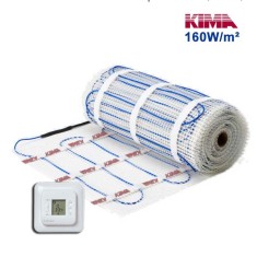 Kit covoraș &icirc;ncălzire electrică pardoseală KIMA-160W/m&sup2;, 2m&sup2; cu termostat OJ Microline&reg;