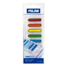 Notite Adezive MILAN, 42x12 mm, 120 File, Sageata, Multicolor Neon, Index Plastic cu Adeziv, Evidentiatoare pentru Carti si Caiete, Sticky Indexuri, E foto