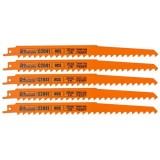 Panza, lama, fierastrau tip sabie, pentru lemn, set 5 piese, HCS, 240 mm, 3 TPI, Richmann Exclusive GartenVIP DiyLine