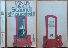 Fanus Neagu , Scaunul singuratatii , 1987 , autograf catre familia Vulpescu foto