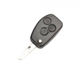 Set 2 bucati - Carcasa cheie compatibila cu Dacia Logan Duster Sandero, model conceput pentru transformare intr-o cheie stil "briceag", 3 butoane