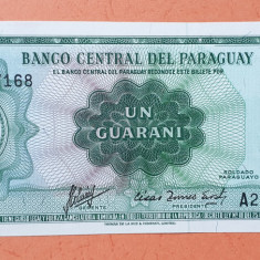 1 Guarani 1952 Bancnota veche Paraguay - stare foarte buna - UNC
