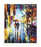 Cumpara ieftin Tablou pictat manual, Impreuna pentru totdeauna, 60x50cm ulei pe panza stilizat