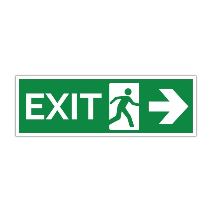Indicator evacuare EXIT dreapta