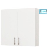 Dulap baie suspendat Roma, front MDF, 2 usi, polite, 70 x 68 cm, alb