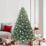 vidaXL Brad de Crăciun artificial cu 300 LED Verde 180 cm PE și PVC 3397853