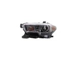 Far TOYOTA TACOMA, 08.2015-, partea stanga, cu LED daytime running light; Type= USA; H11+H9; manual; negru-silver; Omologare SAE; halogen,