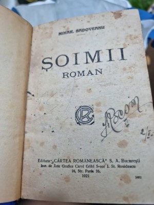 Soimii - Mihail Sadoveanu foto