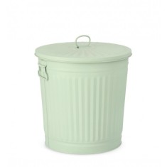 Cos gunoi zinc verde London 22x18.5x21.5 cm