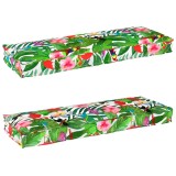 vidaXL Perne pentru bancă 2 pcs Jungla Tropicală 120x40x8 cm Material Oxford