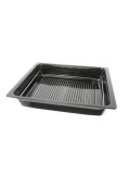 Z12CN10A0 PROFIPFANNE MIT ROST, 81 X 455 X 375 MM, ANTHRAZIT, HEZ633070, PYROLYSEFEST 17002738 pentru aragaz,