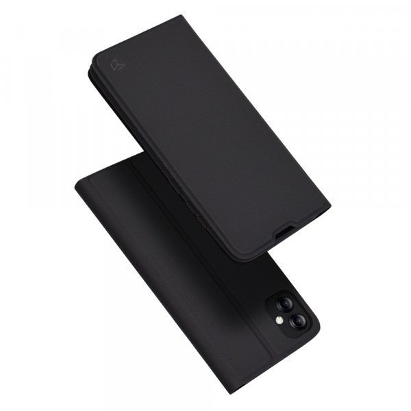 Husa pentru Samsung Galaxy A04e A042 / M04 M045, Techsuit, Magskin Book, Neagra