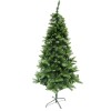 Brad artificial clasic de craciun 1.8m, interior/exterior, diametru 105 cm, 649 ramuri, suport metalic inclus, verde, Oem