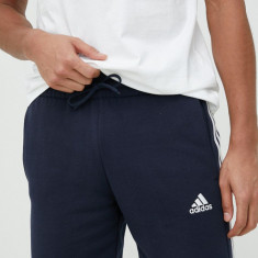 adidas pantaloni scurți din bumbac bărbați, culoarea bleumarin IC9436