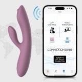 Vibrator Rabbit Trysta Neo Romantic, Roz, 18 cm, Svakom