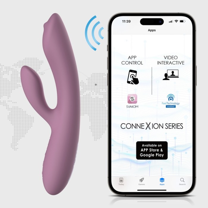 Vibrator Rabbit Trysta Neo Romantic, Roz, 18 cm