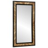 VidaXL Oglindă Negru și Maro 90 x 2 x 50 cm Lemn Solid de Acacia 374118