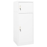 Cumpara ieftin Dulap pentru sa, alb, 53x53x140 cm, otel