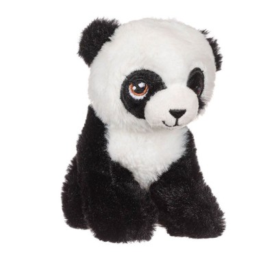 Ursulet Panda din Plus, 15 cm, Alb/Negru, ATU-086203 foto