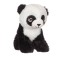 Ursulet Panda din Plus, 15 cm, Alb/Negru, ATU-086203