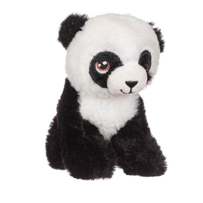 Ursulet Panda din Plus, 15 cm, Alb/Negru, ATU-086203