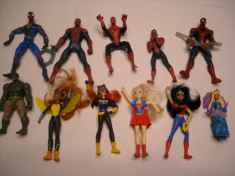 Set 11 figurine supereroi - Spiderman, Hulk foto