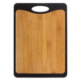 Tocator Bucătărie, 35x25 cm, Plastic și Bambus, Maner Integrat, Oem