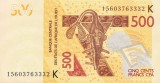 WEST AFRICAN STATES ? SENEGAL ? bancnota 500 Francs ? 2012 / 2015 ? P-719Kd UNC