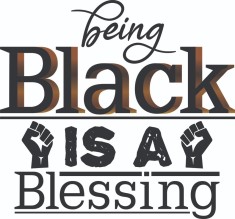 Sticker decorativ, Being black is a blessing, Negru, 64 cm, 7301ST foto
