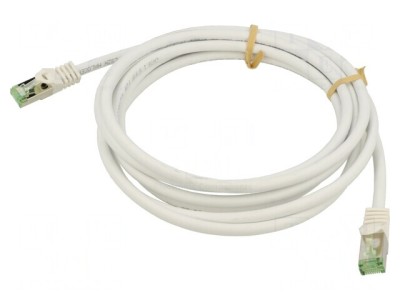 Patch cord S/FTP Cat 8.1 alb 3m LSZH foto