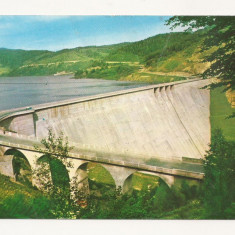 RF10 -Carte Postala- Bicaz, Barajul Hidrocentralei V.I. Lenin, circulata 1965