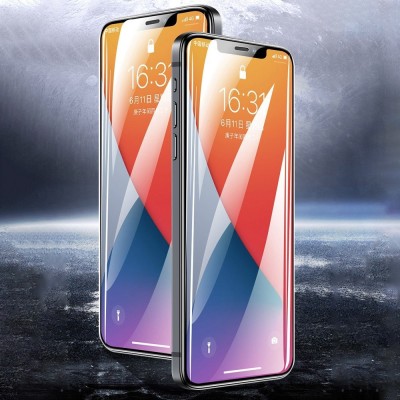 Folie ecran flippy pentru iphone 13 / 13 pro/ 14, sticla esd, top glass, anti-static, negru foto