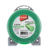 Fir motocoasa Makita E-02705 PERS12670, profil rotund, PVC, 2.0 mm x 15 m