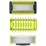 Rezerva OneBlade QP620/50, kit 1 lama fata, 1 lama corp, 1 pieptene, compatibil gama OneBlade