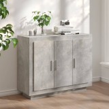 vidaXL Servantă, gri beton, 92x35x75 cm, lemn compozit