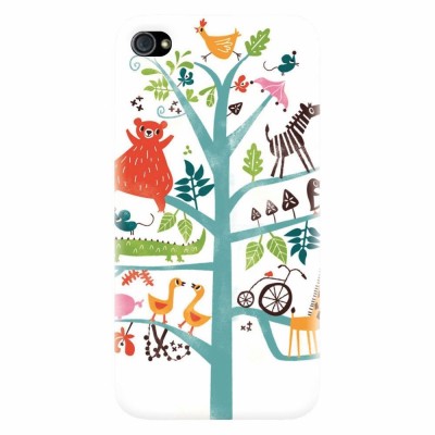 Husa silicon pentru Apple Iphone 4 / 4S, Tree foto