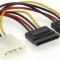 CABLU alimentare GEMBIRD, adaptor Molex la 2 x S-ATA, 15cm, &quot;CC-SATA-PSY&quot; (timbru verde 0.08 lei)