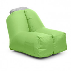 Blumfeldt Airchair, scaun gonflabil, 80x80x100cm, rucsac, lavabil, poliester, verde foto