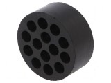 Insert presetupă 7mm M50 IP54 cauciuc NBR 14 orificii