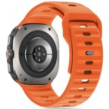 Curea Tech-Protect Silicone Line Samsung watch Ultra 47 mm portocaliu