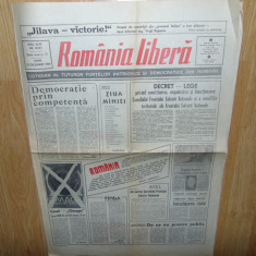 ZIARUL ROMANIA LIBERA 29 DECEMBRIE 1989