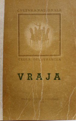 Autograf CELLA DELAVRANCEA, pe cartea VRAJA, București, 1946 foto